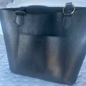 Firm!Well loved Portland leather Market Tote. Black